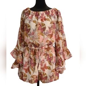 NWT Indulge size M cream romper